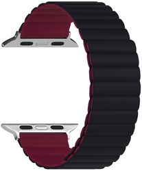Силиконовый ремешок для Apple Watch 38/40/41 mm LYAMBDA ACRUX DSJ-30-40-BW Black/Wine red