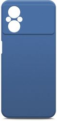 Чехол накладка Borasco Microfiber Case для POCO M5 синий