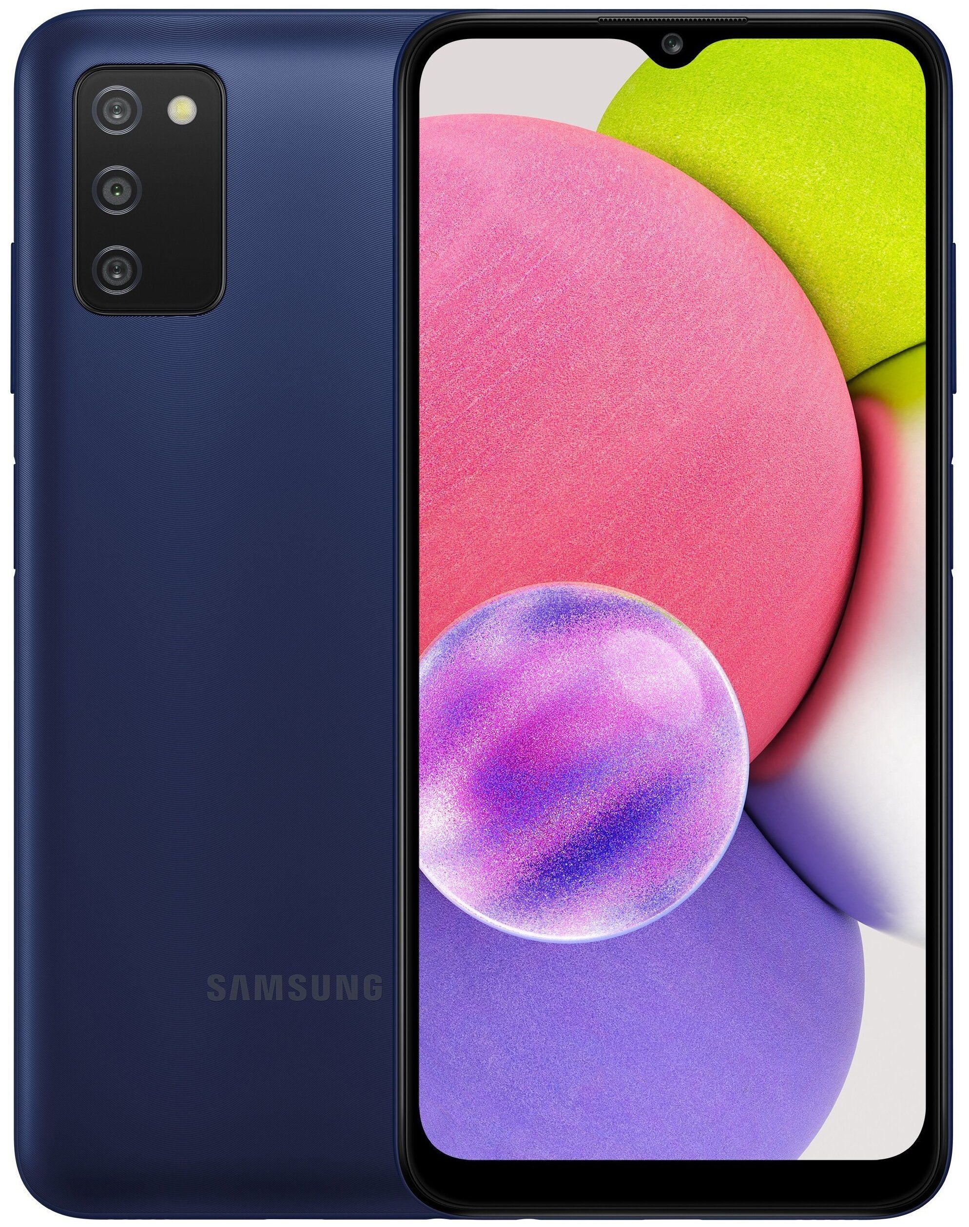 Смартфон Samsung Galaxy A03s 32 Гб синий - купить в 05.RU, цены