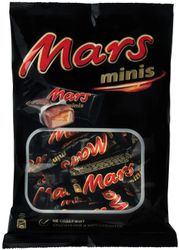 Батончик шоколадный Minis 182гр Mars
