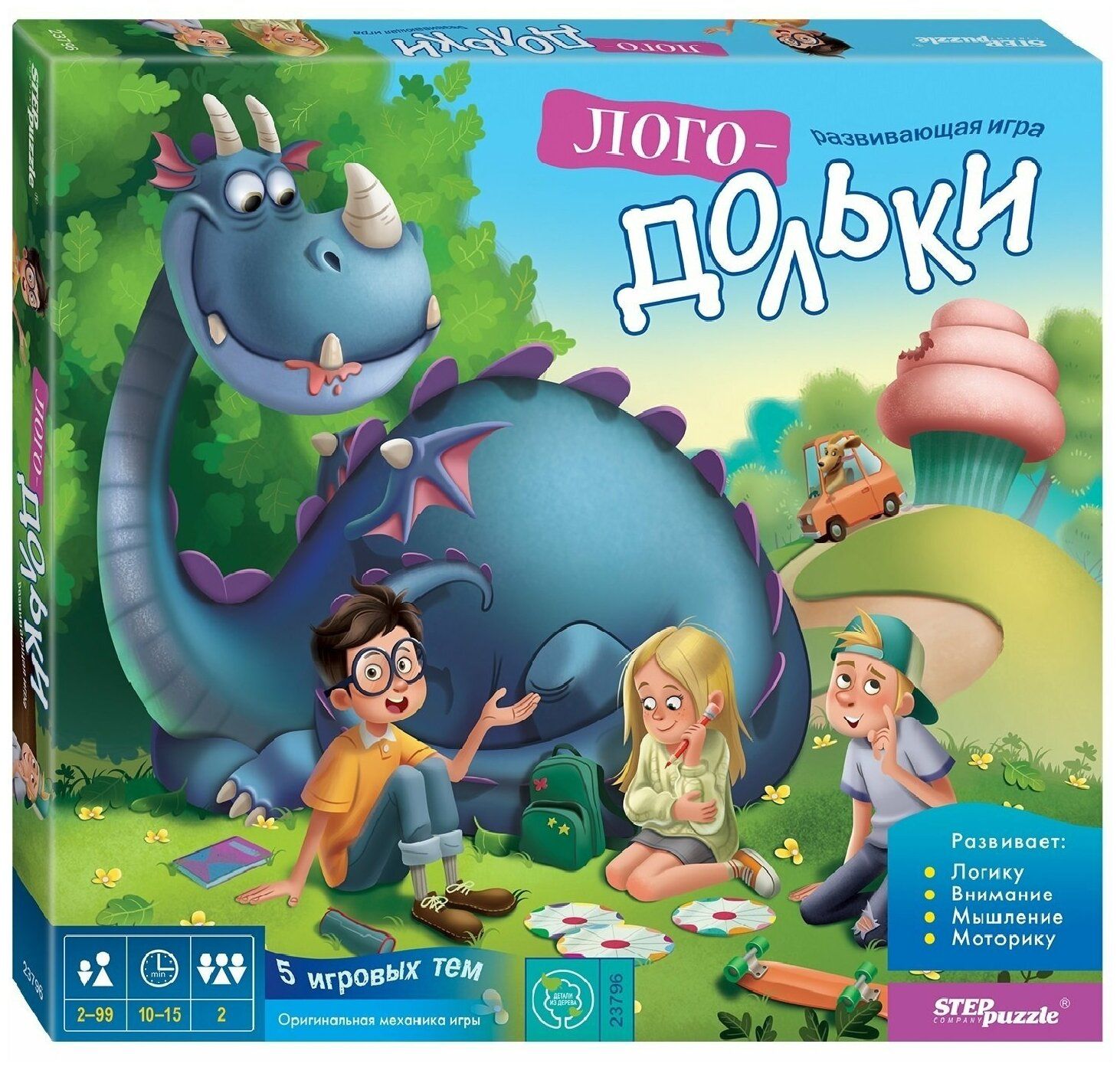 Развивающая игра из дерева Step Puzzle "Логодольки" - купить в  05.RU, цены