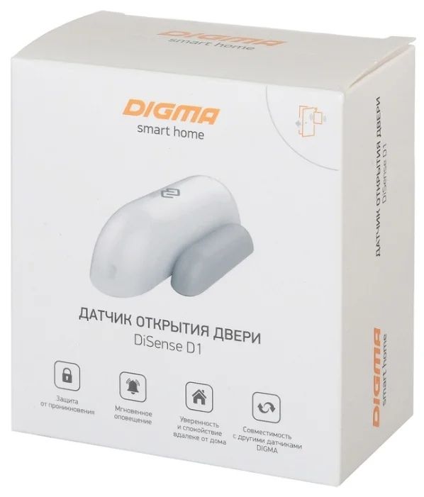 Датчик открытия двери/окна Digma DiSense D1 (DSD1) белый