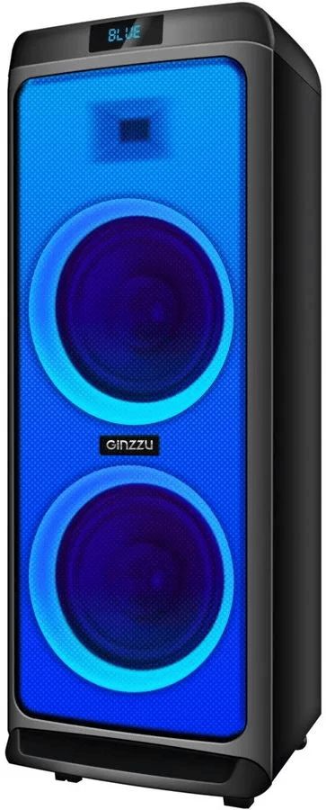 Портативная аудиосистема Ginzzu GM-205 черный