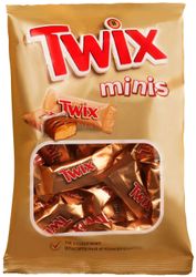 Батончик шоколадный минис 184гр Twix (срок годности до 17.04.24)
