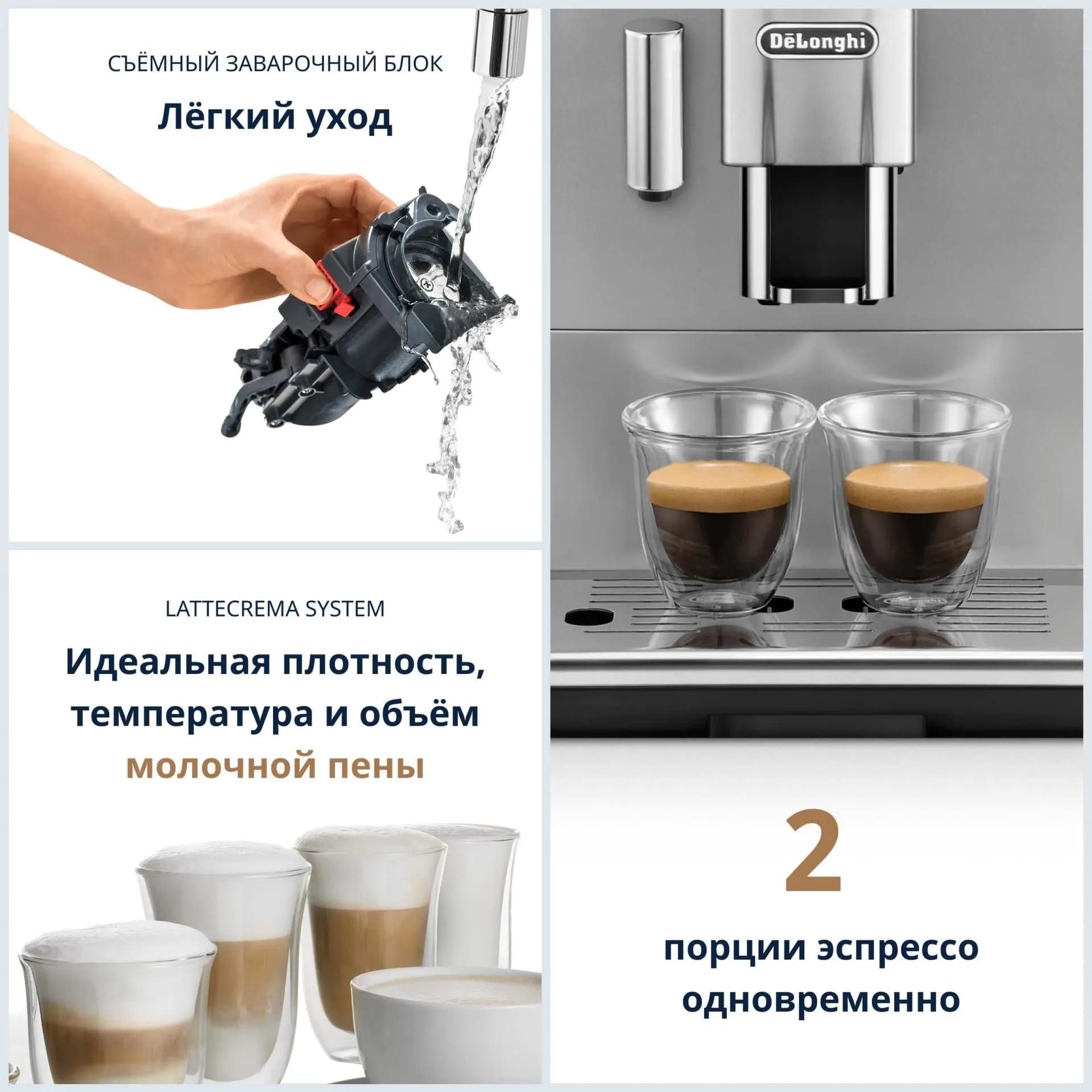Кофемашина Delonghi ETAM 29.660.SB (установка фиксатора трубки подачи кофе )