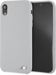 Чехол BMW для iPhone XR M-Collection Liquid silicone Hard TPU Gray