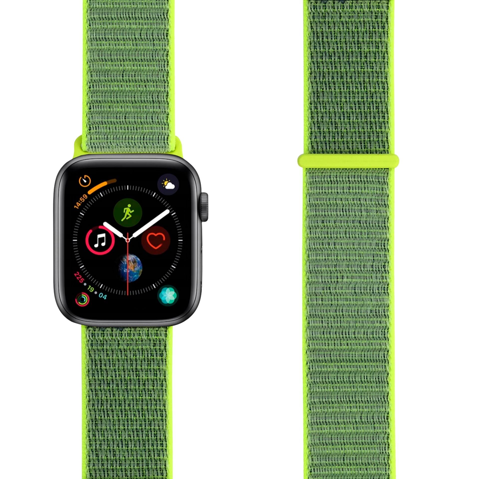 Нейлоновый ремешок для Apple Watch 42/44 mm LYAMBDA VEGA DS-GN-02-44-2 Gray-green 