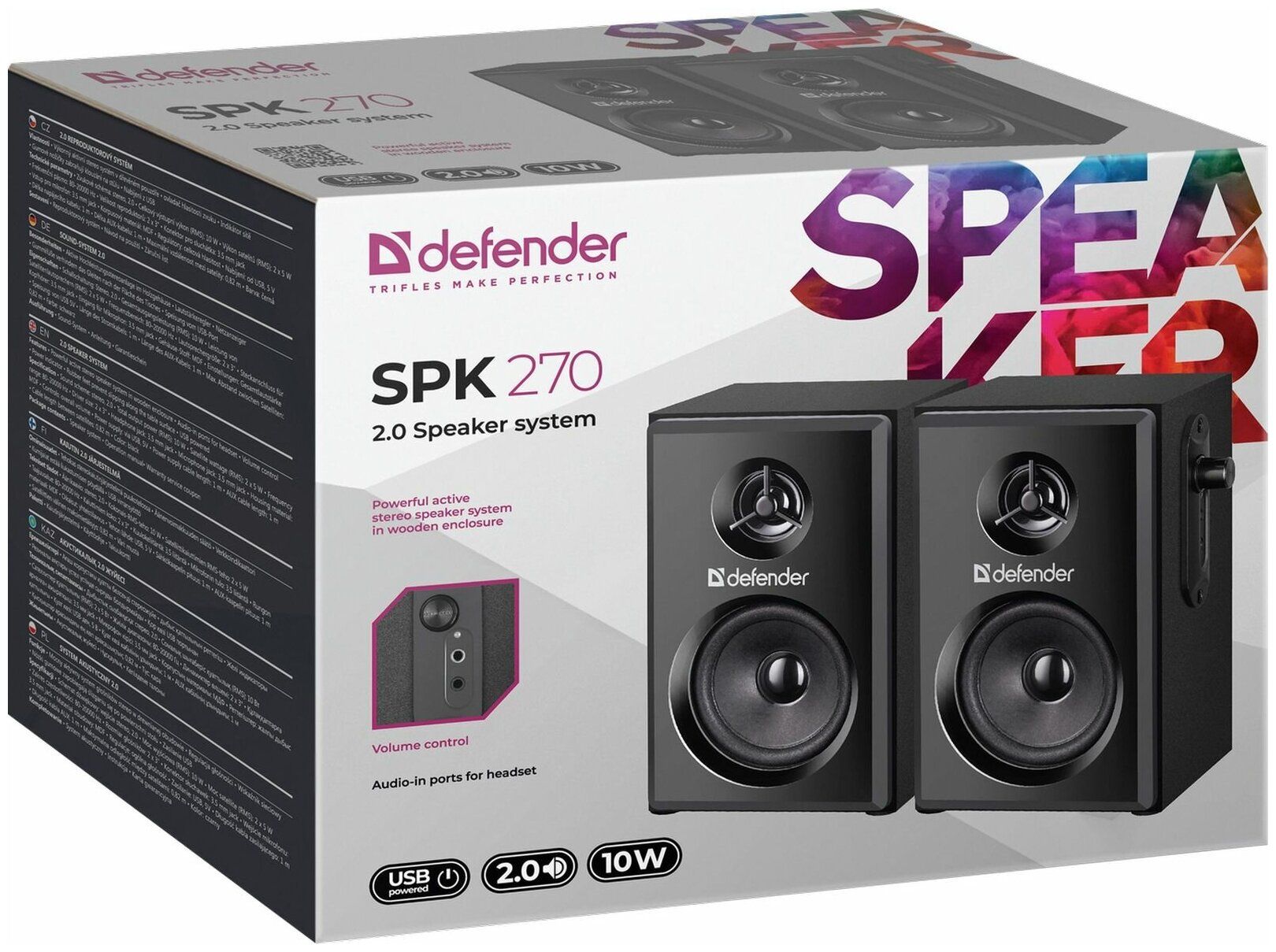 Колонки Defender SPK 270 черный