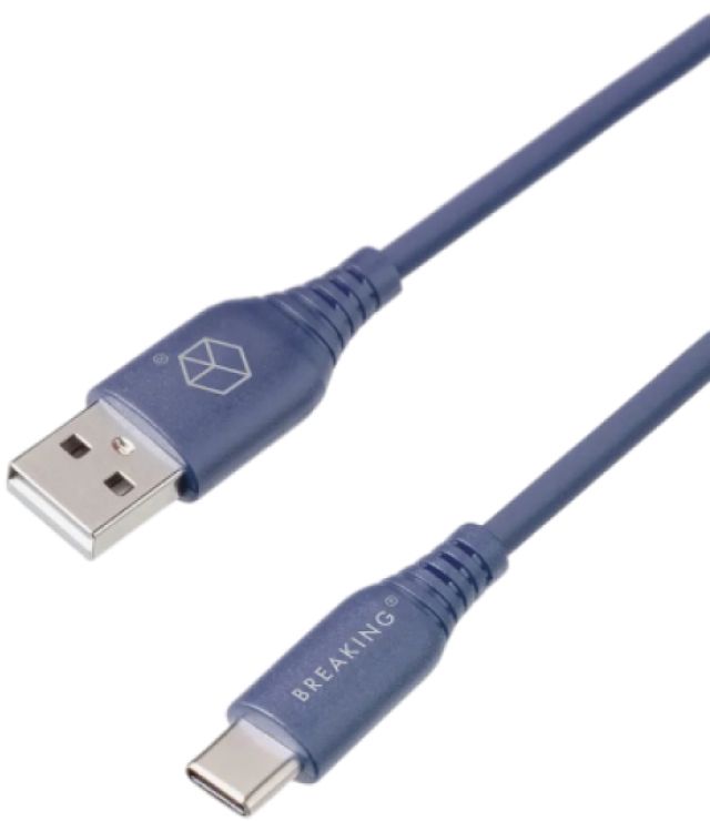 Кабель USB - Type-C Breaking 1 м, синий