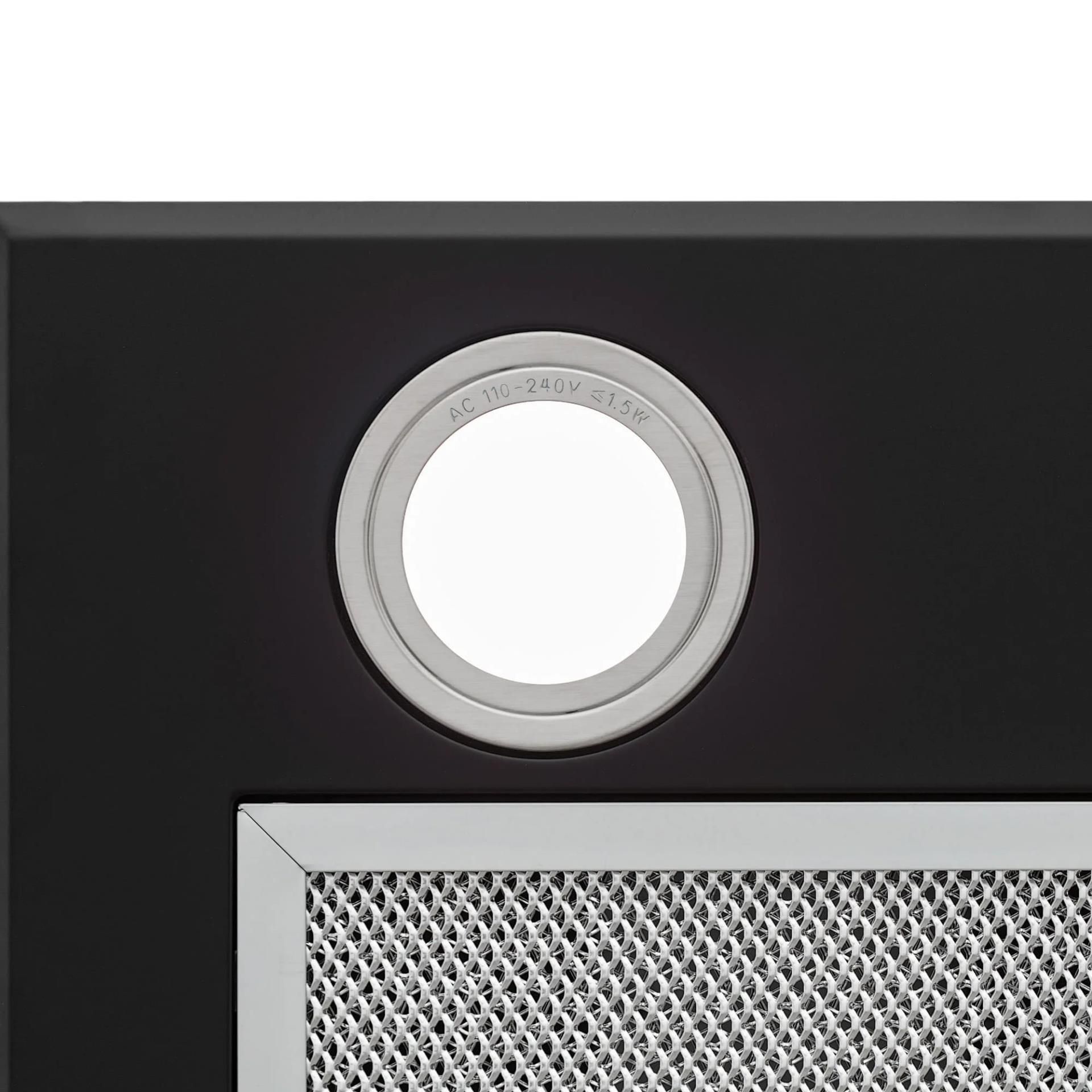 Вытяжка встраиваемая KRONA ADEL 600 BLACK PB / KRHD118 серебристый