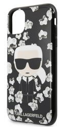 Чехол Lagerfeld для iPhone 11 Pro TPU Collection Flower Hard Black