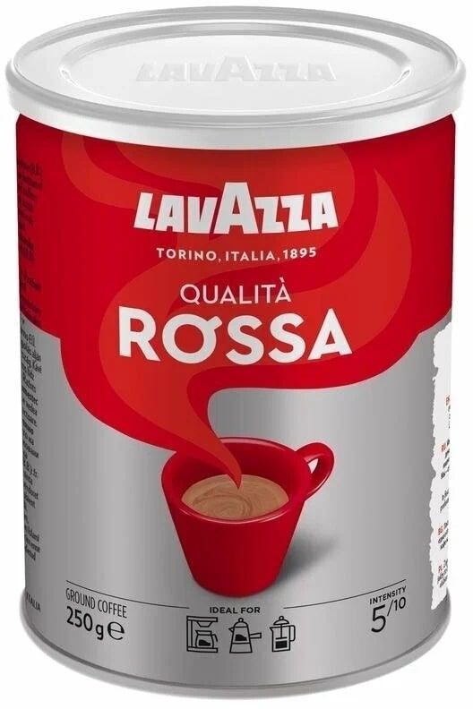 Кофе молотый Rossa 250г Lavazza