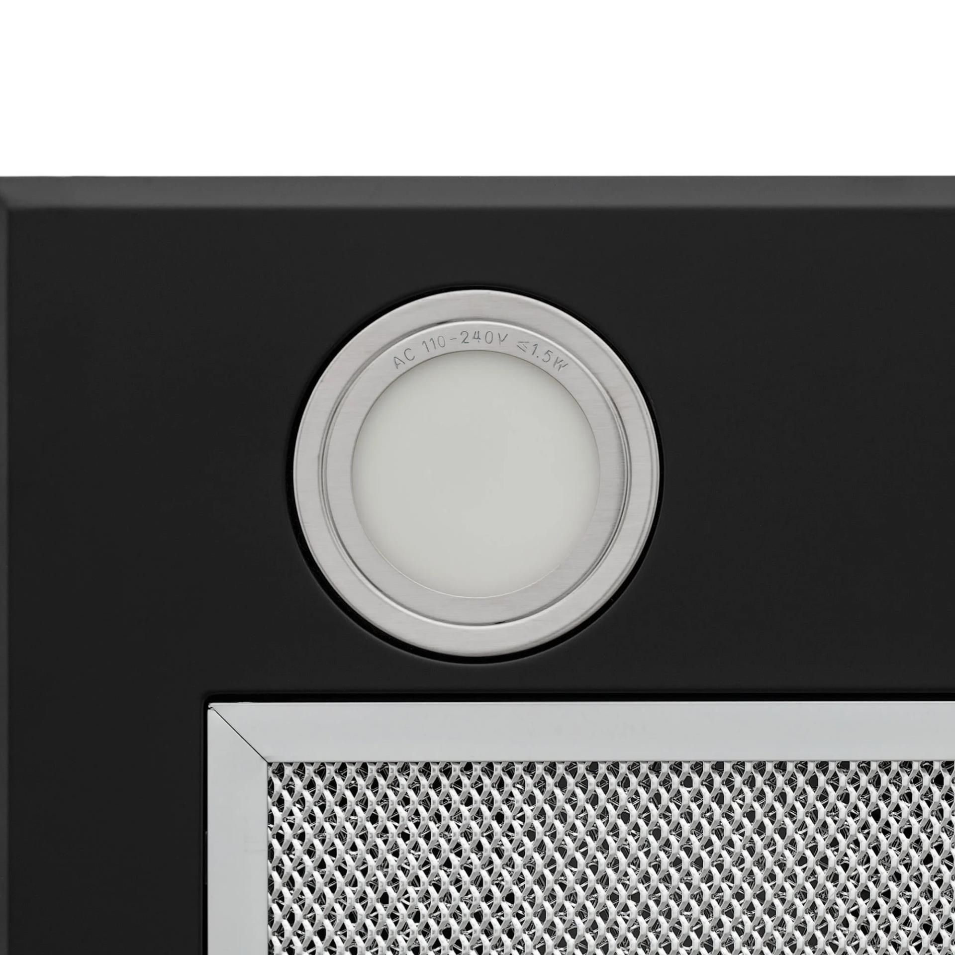 Вытяжка встраиваемая KRONA ADEL 600 BLACK PB / KRHD118 серебристый