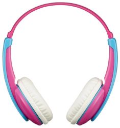 Наушники JVC беспроводные детские, модель HA-KD9BT-P-E, серия KIDS - Bluetooth. Цвет: розовый/голубой