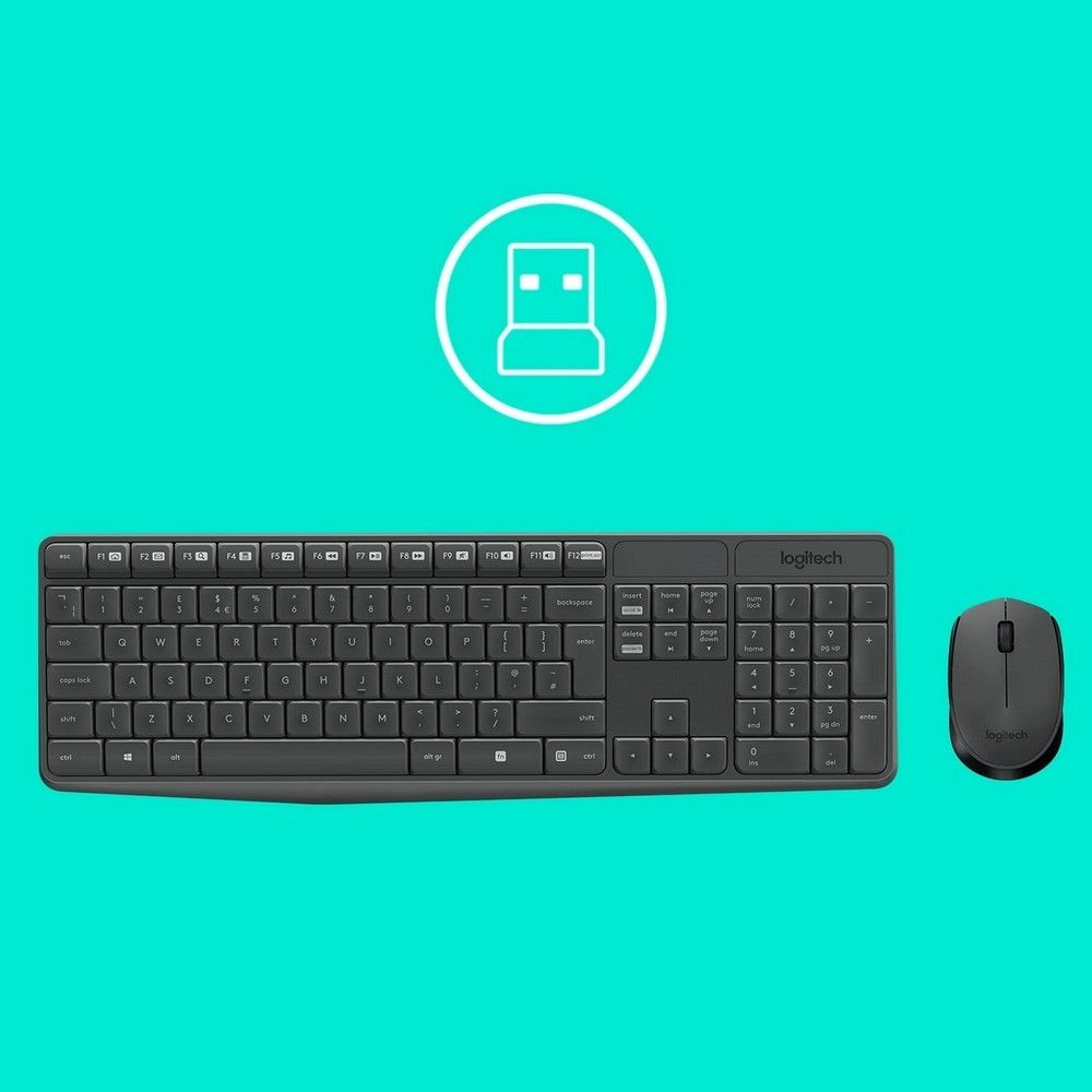 Комплект клавиатуры и мыши Logitech MK235 - купить в 05.Ru, цены, отзывы