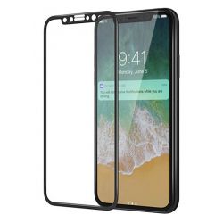 Стекло защитное MOCOLL, полноразмерное для iPhone X/XS 3D ПРИВАТНОЕ (Серия "Black Diamond") Черный