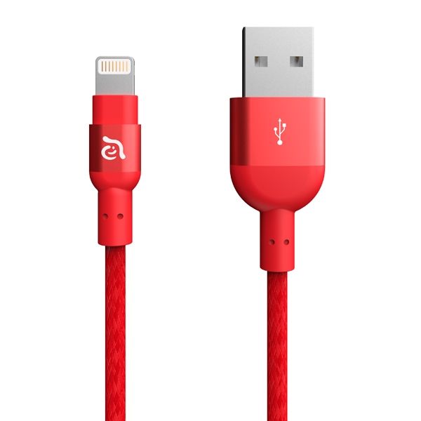 Кабель USB - Lightning ADAM elements PeAk III 1,2 м, красный