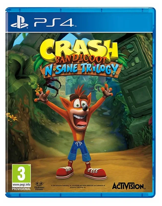 Игра для PlayStation 4 Crash Bandicoot N’sane Trilogy