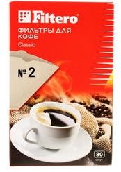 Filtero фильтры для кофе, №2/80, коричневые для кофеварок с колбой на 4-8 чашек