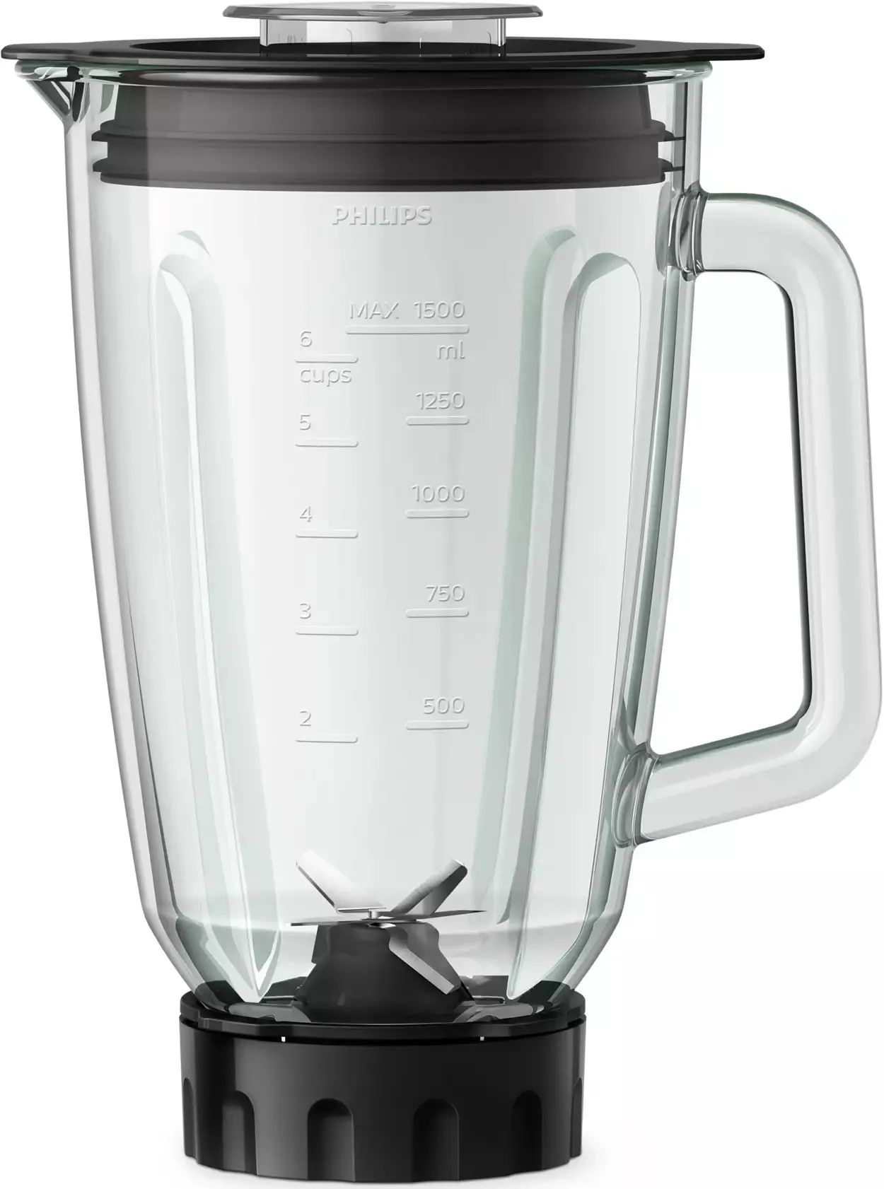 Блендер Philips HR2228 черный (сломана нижная часть ножки и скол на ручке)