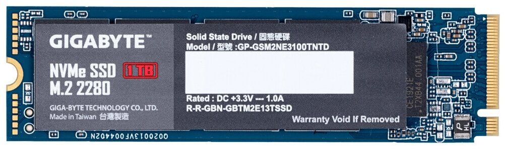 Накопитель SSD GIGABYTE [GP-GSM2NE3100TNTD] 1 000 ГБ