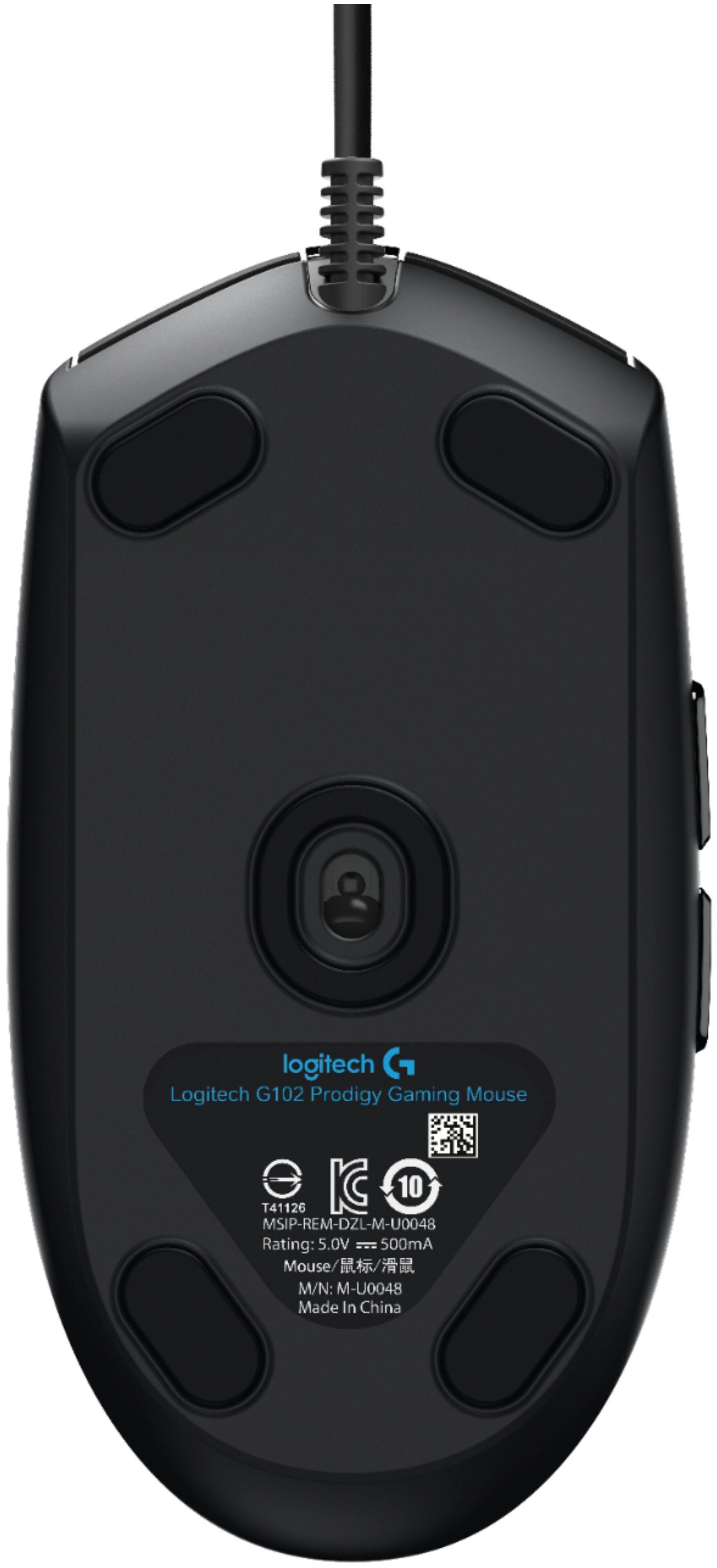 Мышь проводная Logitech G102 черный