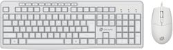 Комплект клавиатуры и мыши Oklick S650 белый