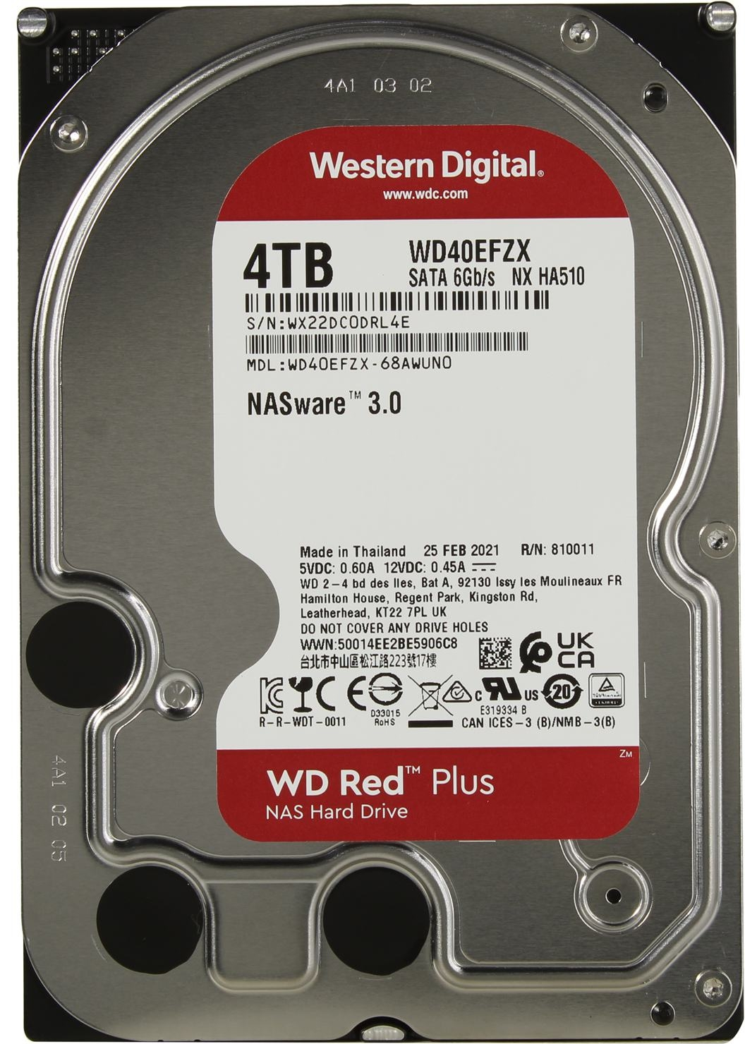 Жесткий диск western digital wd red 4 tb wd40efrx обзор