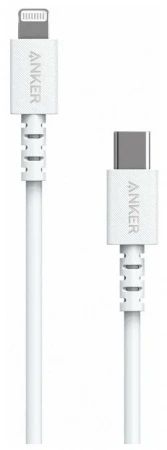Кабель USB-C - Lightning Anker PowerLine Select 0,9 м, белый