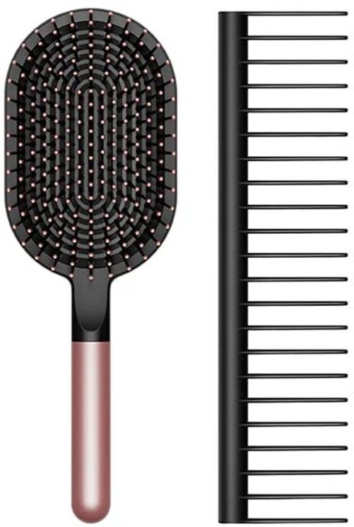 Набор расчёсок Dyson-designed Paddle brush and Detangling comb - Rosé and Black