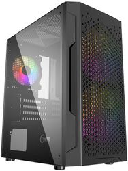 Корпус PowerCase Mistral Micro Z3B Mesh LED [CMIMZB-L3] без БП черный