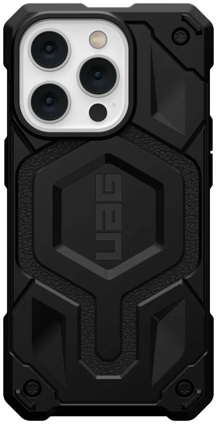 Чехол с поддержкой MAGSAFE Uag Monarch Pro для iPhone 14 Pro 6.1",  цвет черный (Black) - купить в 05.RU Махачкала, цены, отзывы