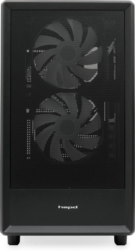 Корпус HSPD M310-TGBK-ARGB без БП черный