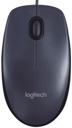 Мышь проводная Logitech Optical M90 серый