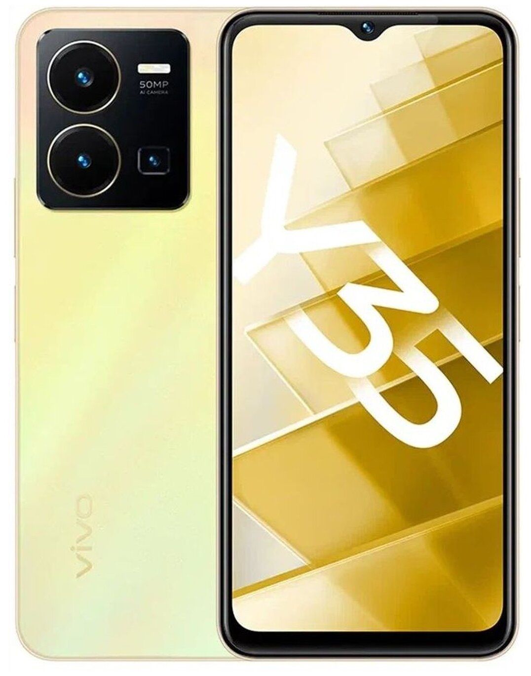 Смартфон Vivo Y35 4/128 Гб желтый - купить в 05.RU, цены