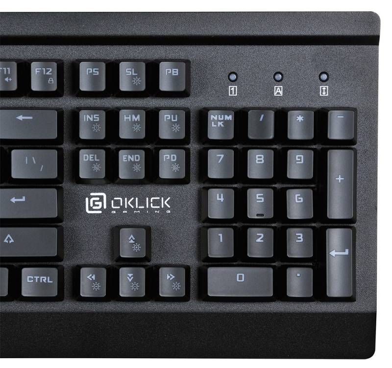 Клавиатура проводная Oklick 920G Outemu Blue черный