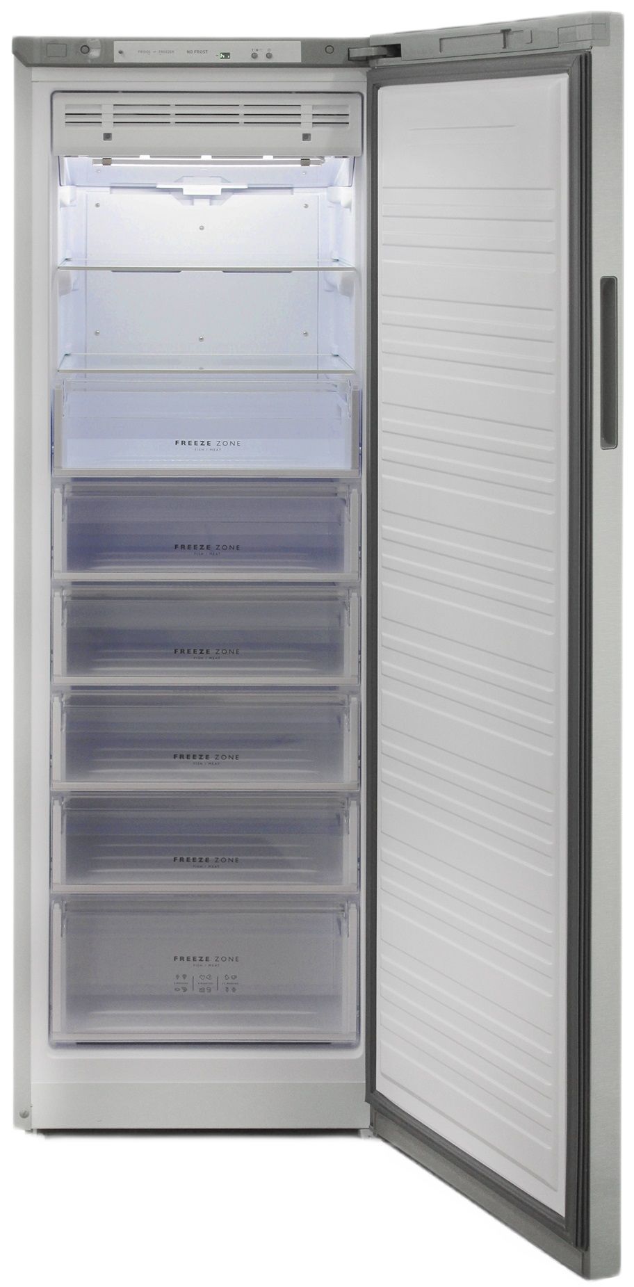 Морозильный шкаф Бирюса Б-M6047SN серебристый