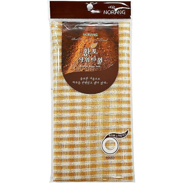 Массажная мочалка с красной глиной Red Clay Massage Shower Towel