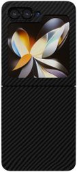 Чехол защитный "vlp" Kevlar Case для Samsung Z flip 5, черный
