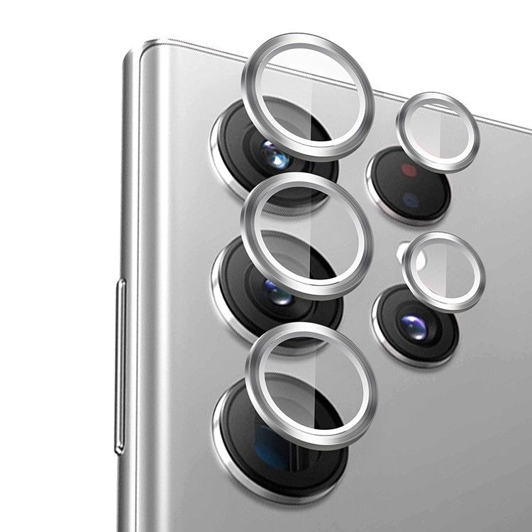 BlueO стекло для Galaxy S23 Ultra, Camera lens Armor metal 5 шт. Silver
