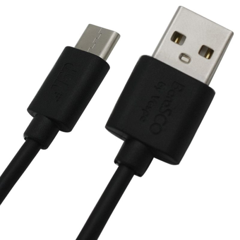 USB дата-кабель Vespa Type-C, 2A 2м, витой (Black)