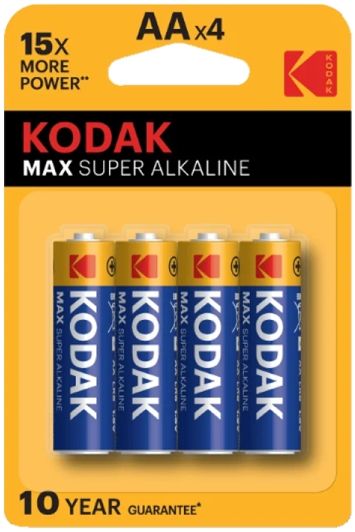 Батарейка Kodak MAX LR6 BL4 (KAA-4) (80/400/26000) (4 шт)