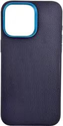 Крышка Apple iPhone 15 Pro Puloka MagSafe рифлёная синяя