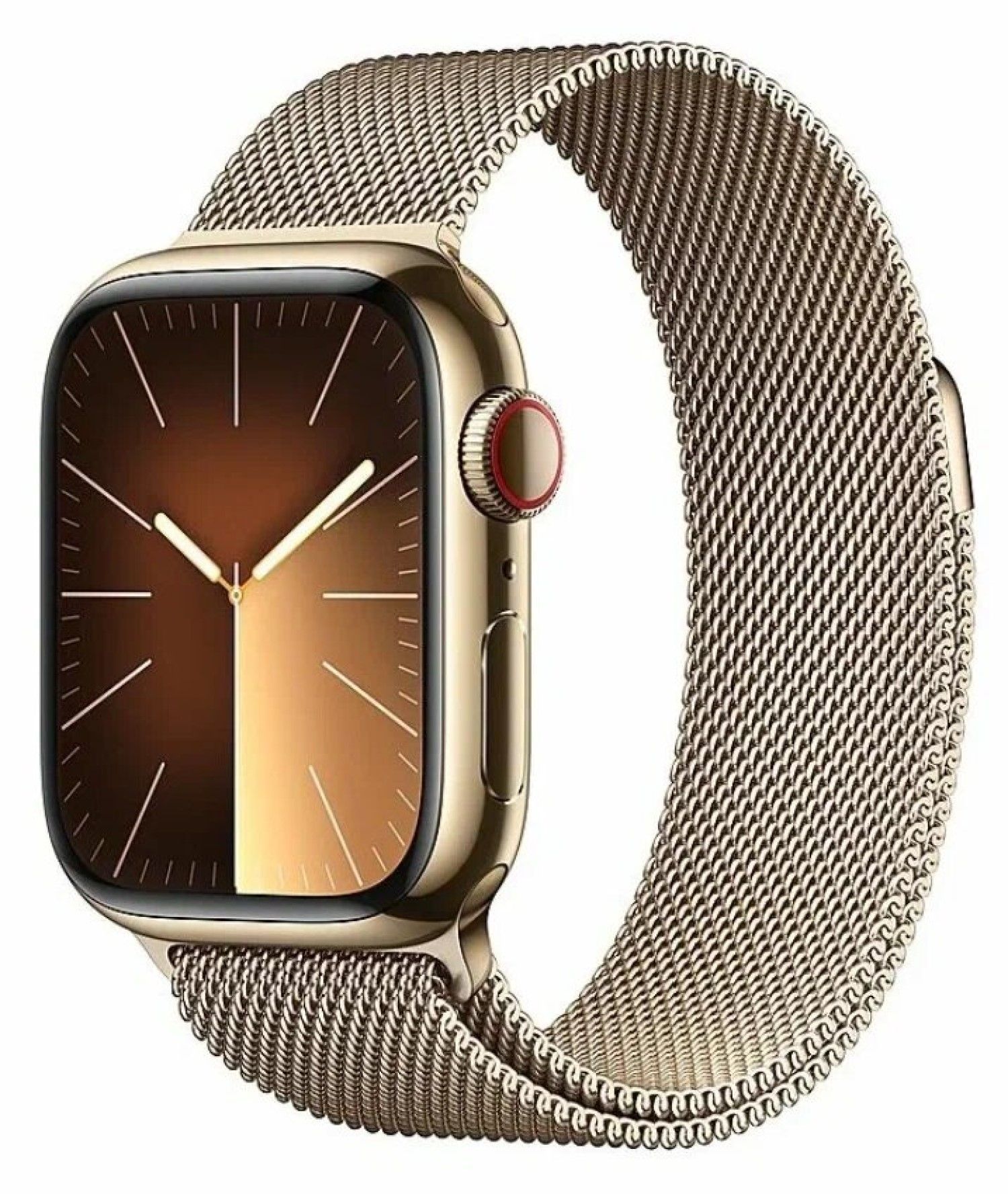 Gold stainless steel case apple watch