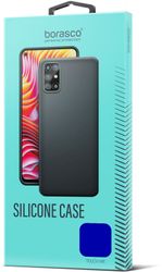 Чехол накладка Borasco Silicone Case для Realme C30/ C30s синий
