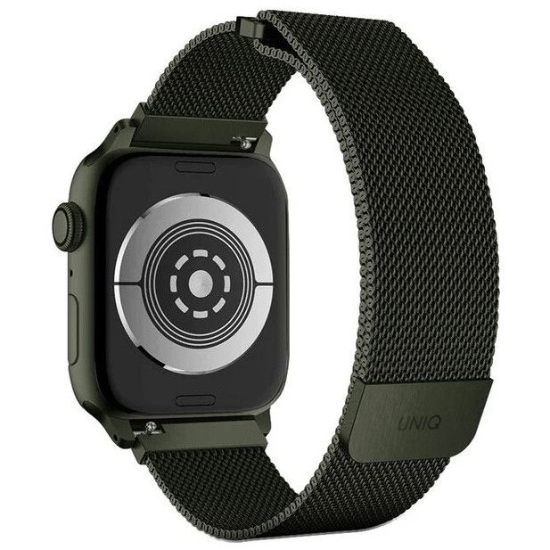 Ремешок Uniq для Apple Watch 41/40/38 mm Dante Strap Mesh Steel Green