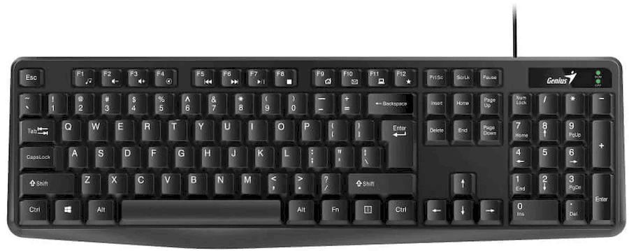 Клавиатура проводная Genius KB-117 черный