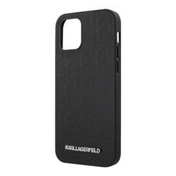 Чехол Lagerfeld для iPhone 12 mini (5.4) PU Kameo embossed Metal logo Hard Black