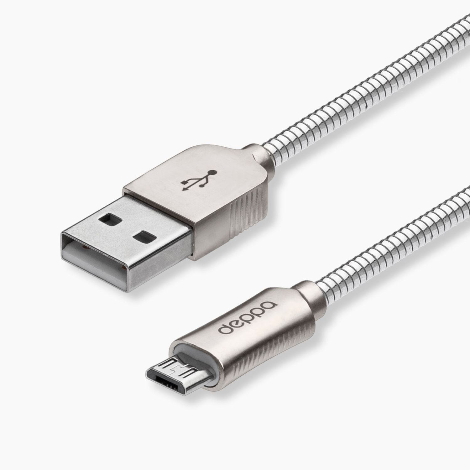 Кабель USB - micro-USB Deppa Metal 1,2 м,