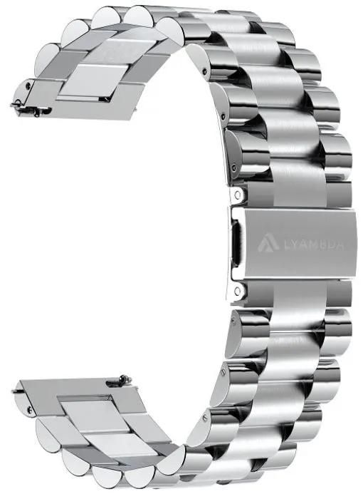 Универсальный ремешок из нержавеющей стали для часов 22 mm LYAMBDA KEID DSG-05-22-SL Silver